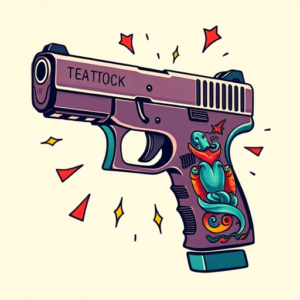 New School Glock Tattoo