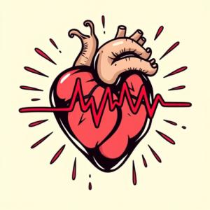 New School Heartbeat Tattoo