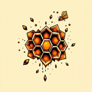 New School Honeycomb Tattoo