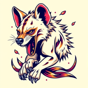 New School Hyena Tattoo