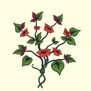 New School Ivy Tattoo