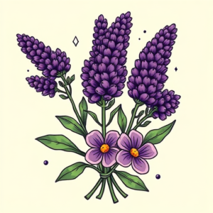 New School Lavender Tattoo