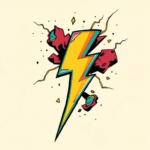 New School Lightning Tattoo