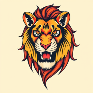 New School Lioness Tattoo