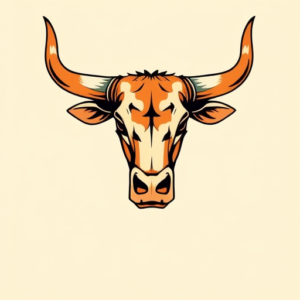 New School Longhorn Tattoo