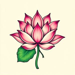 New School Lotus Tattoo