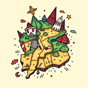 New School Map Tattoo