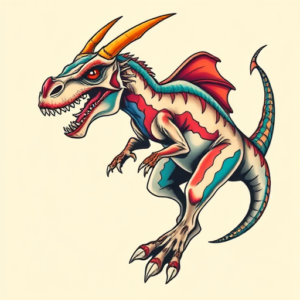 New School Mythosaur Tattoo