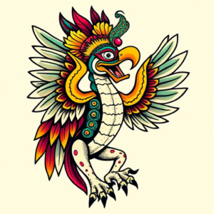 New School Quetzalcoatl Tattoo