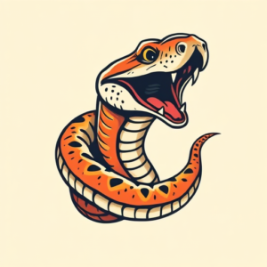 New School Rattlesnake Tattoo