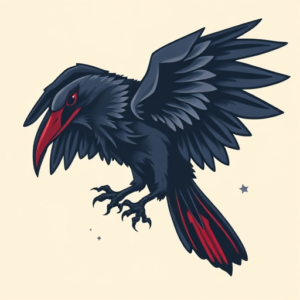 New School Raven Tattoo