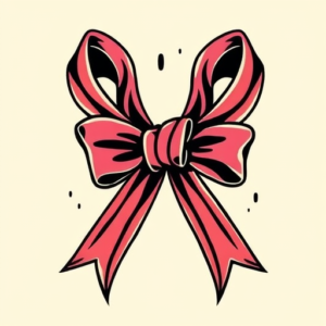 New School Ribbon Tattoo