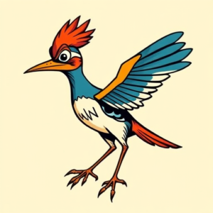 New School Roadrunner Tattoo