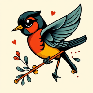 New School Robin Tattoo