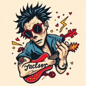 New School Rockstar Tattoo