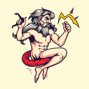 New School Saturn Tattoo