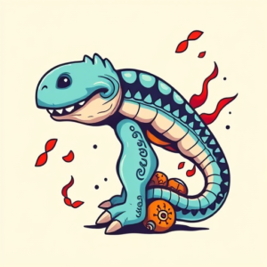 New School Scale Tattoo