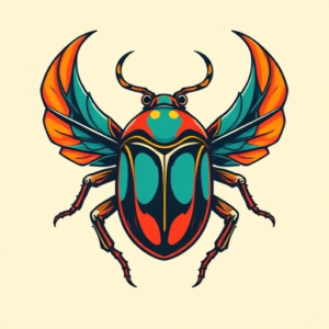 New School Scarab Tattoo