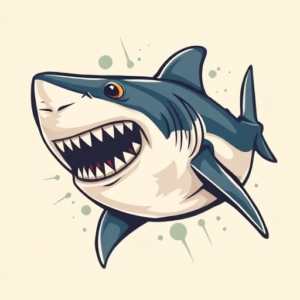 New School Shark Tattoo