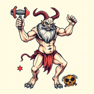 New School Sisyphus Tattoo