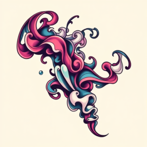 New School Smoke Tattoo