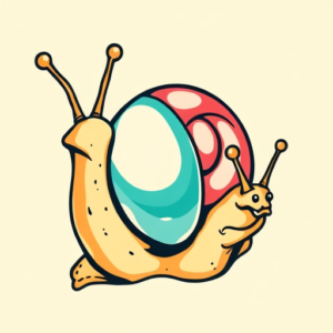 New School Snail Tattoo