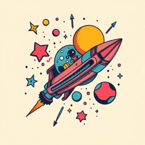 New School Space Tattoo