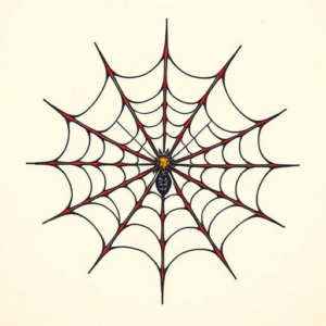 New School Spiderweb Tattoo