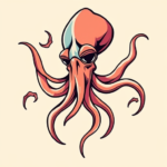 New School Squid Tattoo