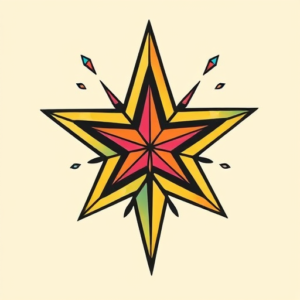 New School Star Tattoo