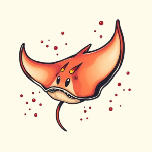 New School Stingray Tattoo