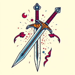 New School Sword Tattoo