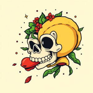 New School Taco Tattoo