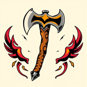 New School Tomahawk Tattoo