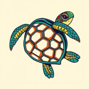 New School Turtle Tattoo