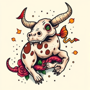 New School Unalome Tattoo