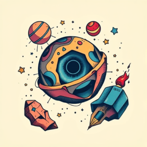 New School Universe Tattoo