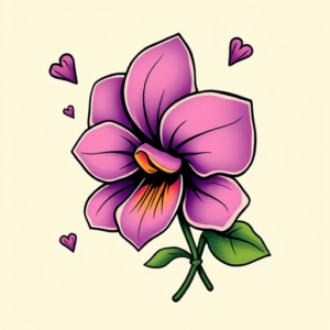 New School Violet Tattoo