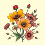 New School Wildflower Tattoo