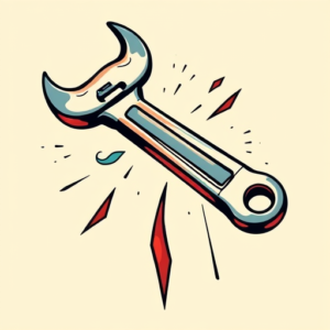 New School Wrench Tattoo