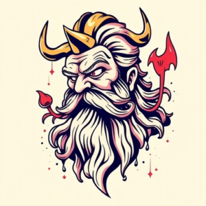 New School Zeus Tattoo