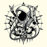 Norse Astronaut Tattoo