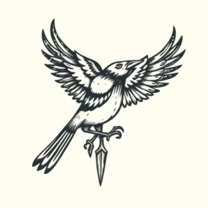 Norse Bluebird Tattoo