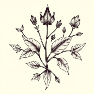 Norse Botanical Tattoo