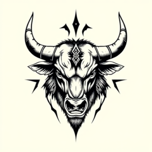 Norse Bull Tattoo