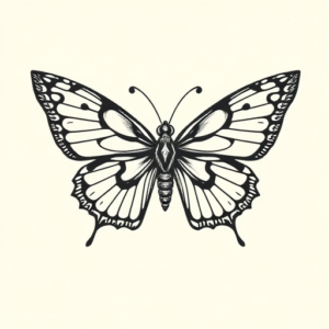 Norse Butterfly Tattoo