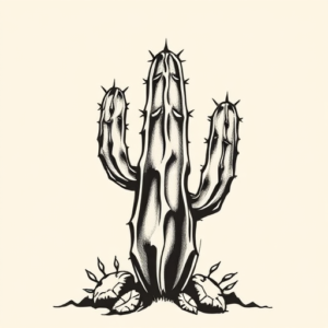 Norse Cactus Tattoo