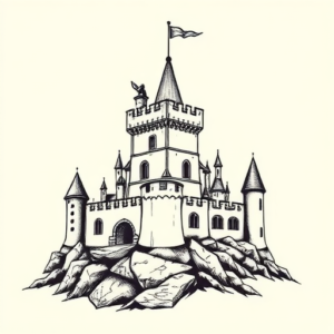 Norse Castle Tattoo