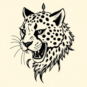 Norse Cheetah Tattoo