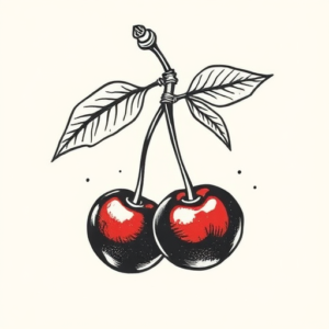 Norse Cherry Tattoo